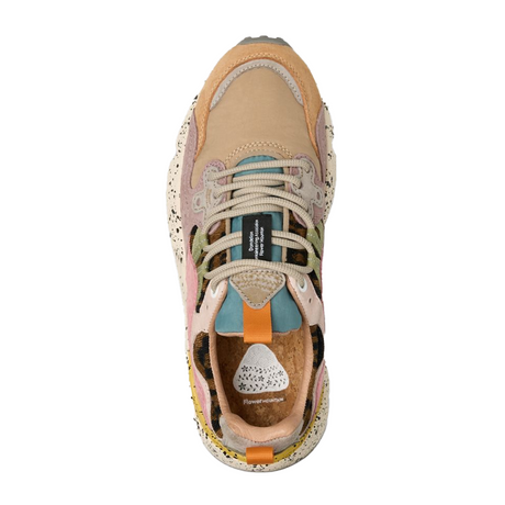 Flower Mountain Yamano 3 Sneaker (Women) - Leo Light Mustard/Grey/Cipria Athletic - Casual - Lace Up - The Heel Shoe Fitters
