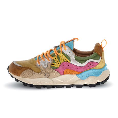 Flower Mountain Yamano 3 Sneaker (Women) - Brown/Chestnut/Fuchsia Athletic - Casual - Lace Up - The Heel Shoe Fitters