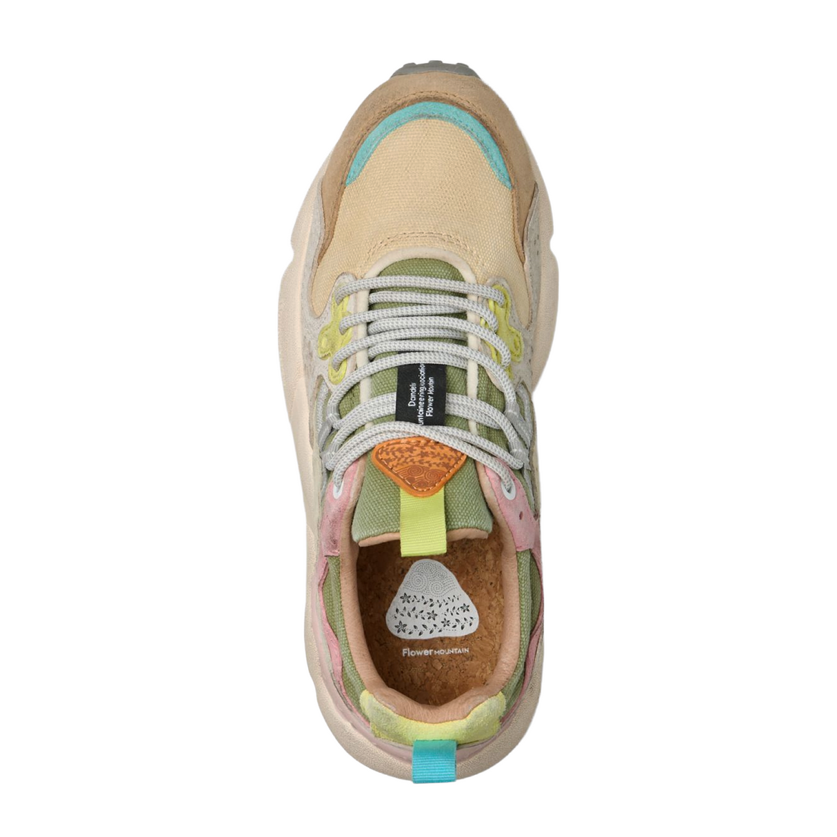 Flower Mountain Yamano 3 Sneaker (Women) - Beige/White/Ivory Athletic - Casual - Lace Up - The Heel Shoe Fitters