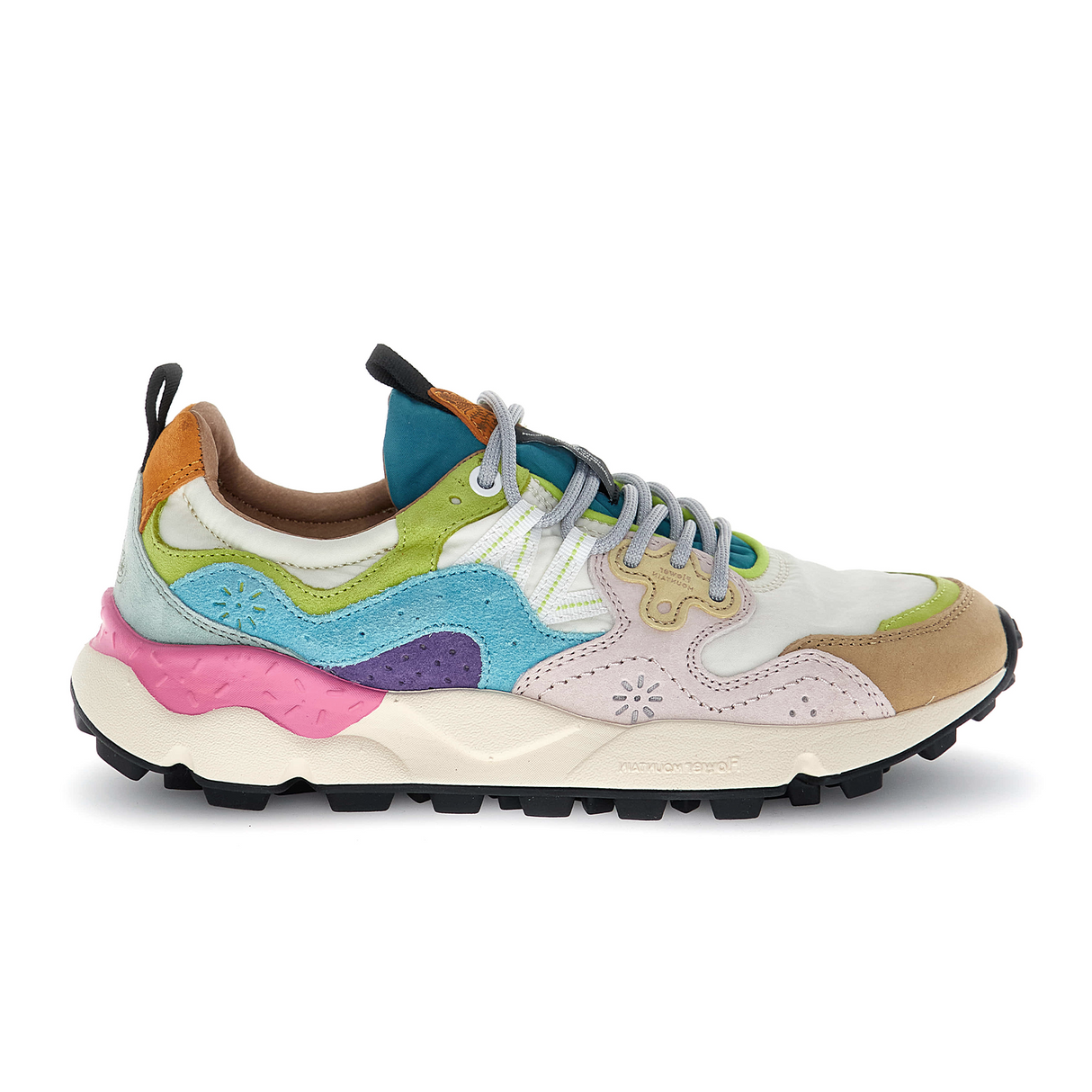 Flower Mountain Yamano 3 Sneaker (Unisex) - Sand/Light Pink/Water Athletic - Casual - Lace Up - The Heel Shoe Fitters
