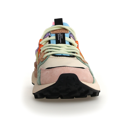 Flower Mountain Yamano 3 Sneaker (Unisex) - Pink/Beige/Light Green Athletic - Casual - Lace Up - The Heel Shoe Fitters