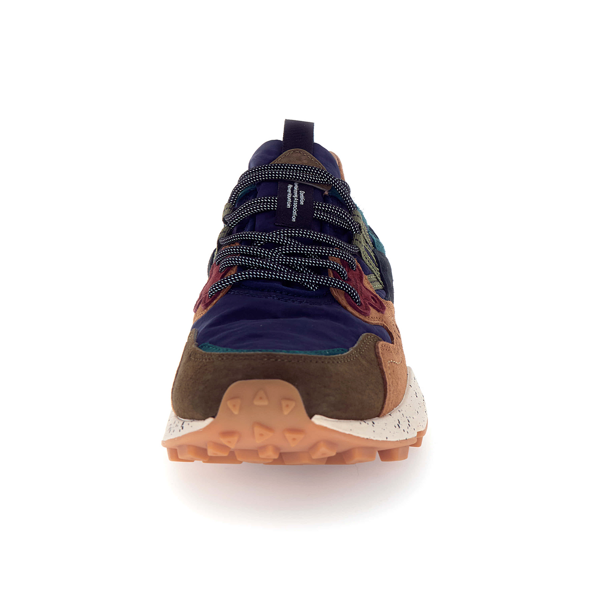 Flower Mountain Yamano 3 Sneaker (Men) - Deep Mud/Light Brown/Navy Athletic - Casual - Lace Up - The Heel Shoe Fitters