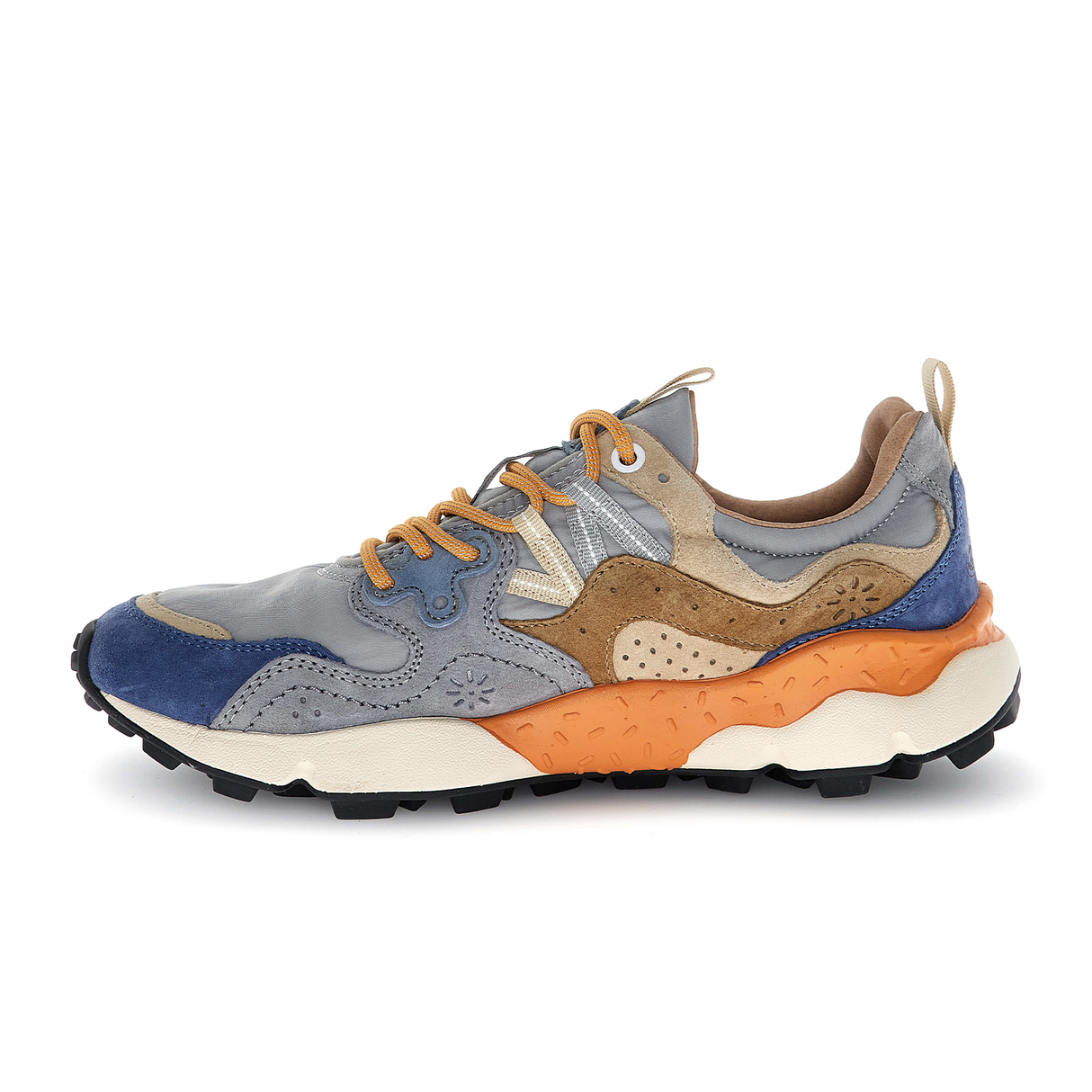 Flower Mountain Yamano 3 Sneaker (Unisex) - Navy/Grey/Taupe Athletic - Casual - Lace Up - The Heel Shoe Fitters