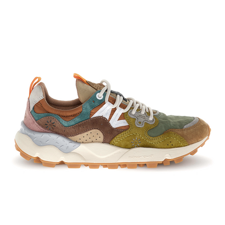 Flower Mountain Yamano 3 Sneaker (Unisex) - Light Brown/Taupe/Ocher Athletic - Casual - Lace Up - The Heel Shoe Fitters