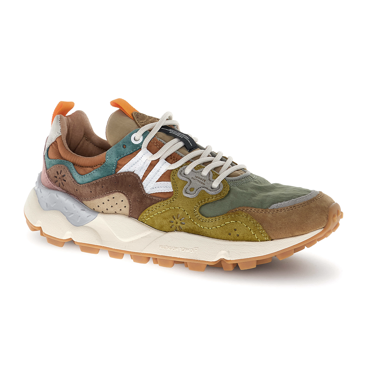 Flower Mountain Yamano 3 Sneaker (Unisex) - Light Brown/Taupe/Ocher Athletic - Casual - Lace Up - The Heel Shoe Fitters