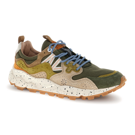 Flower Mountain Yamano 3 Sneaker (Unisex) - Miltary/Taupe Athletic - Casual - Lace Up - The Heel Shoe Fitters