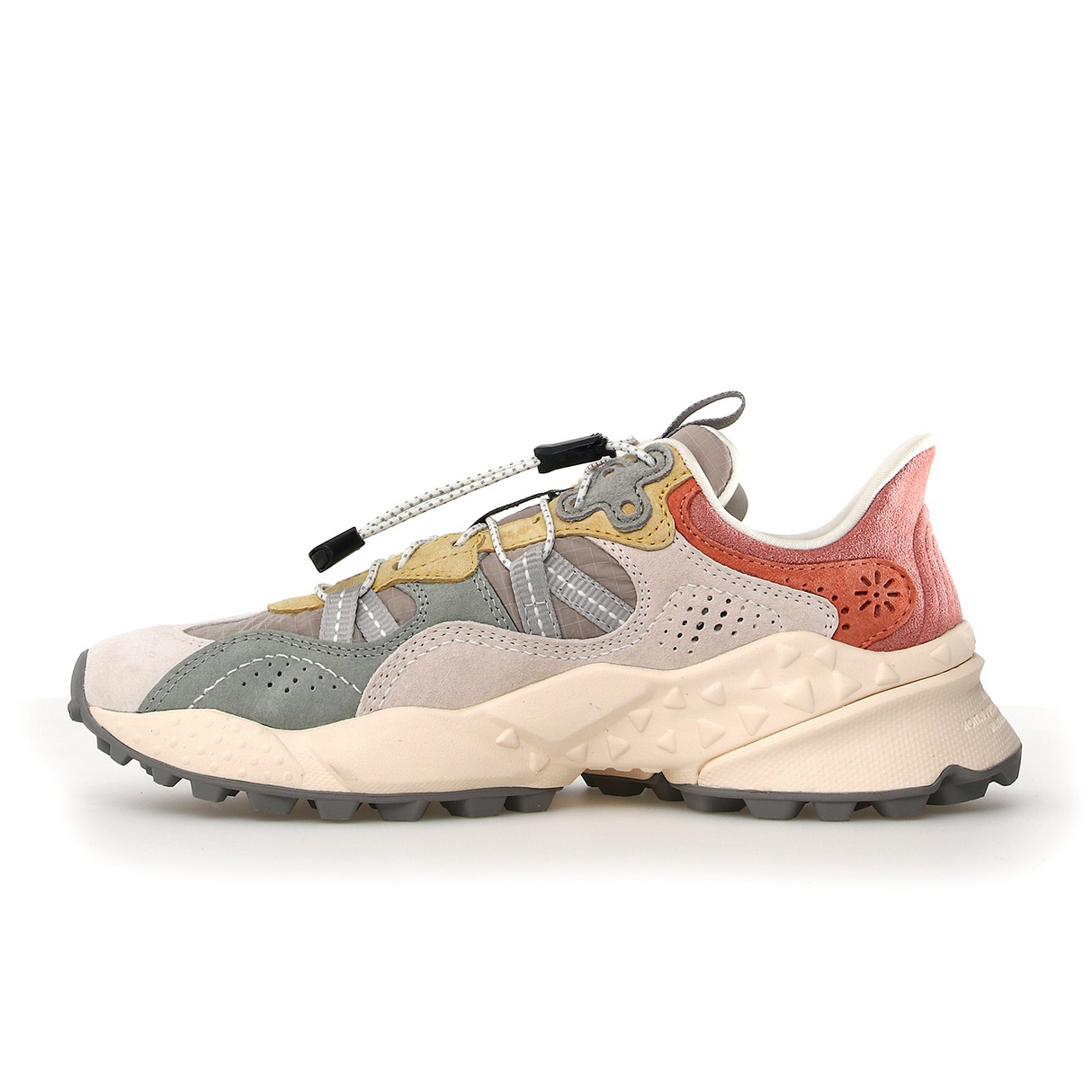 Flower Mountain Tiger Hill (Women) - Milk/Light Green/Yellow Athletic - Running - Trail - The Heel Shoe Fitters