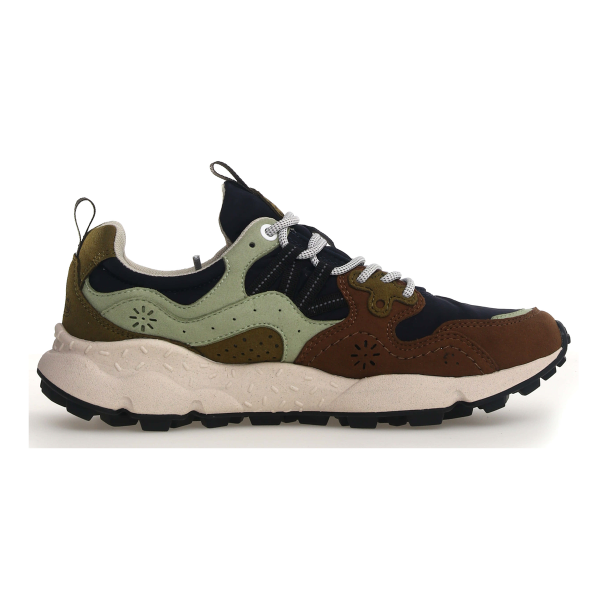 Flower Mountain Yamano 3 Sneaker (Unisex) - Light Brown/Black/Aloe