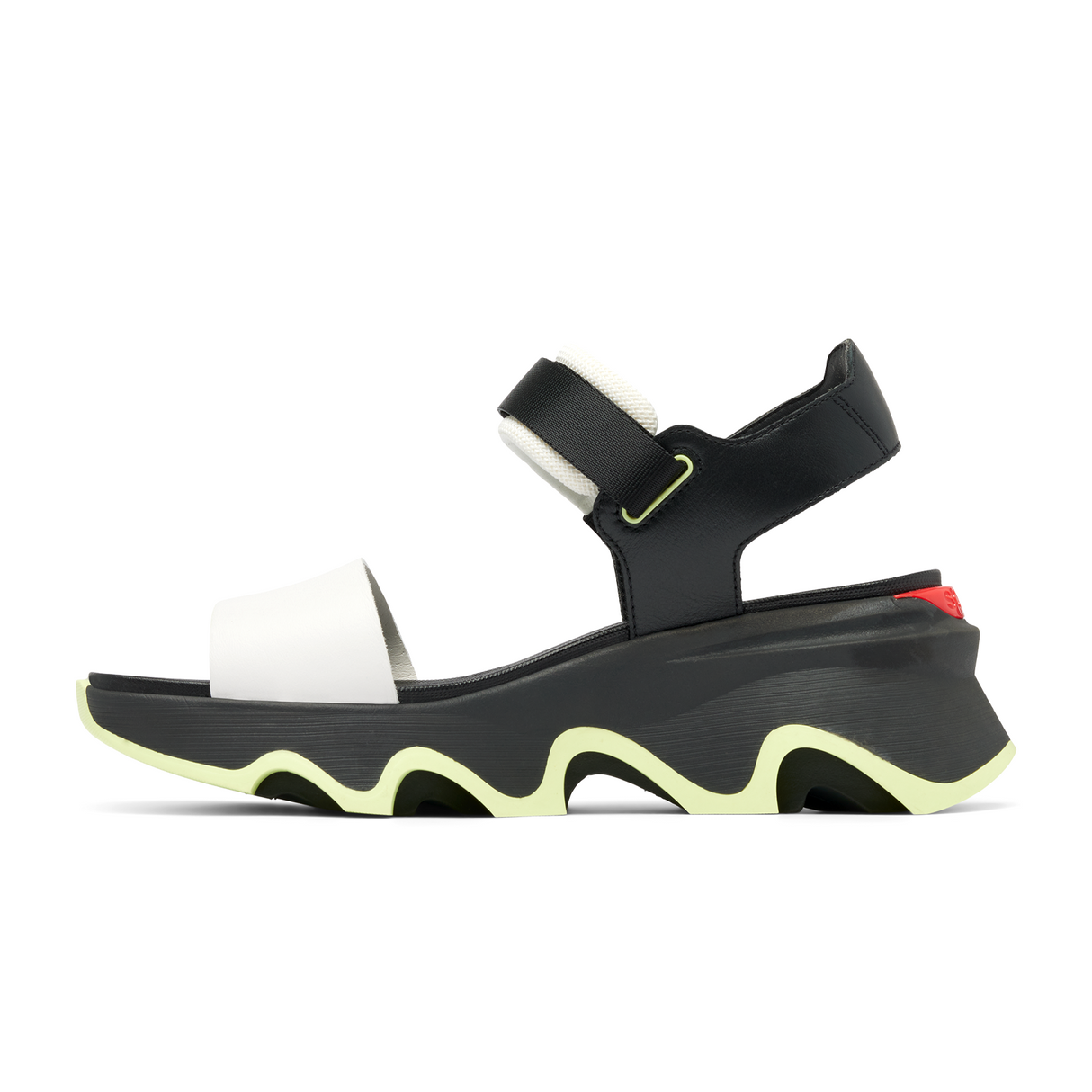Sorel Kinetic Impact Y-Strap High Sandal (Women) - Black/Jet Sandals - Heel/Wedge - The Heel Shoe Fitters