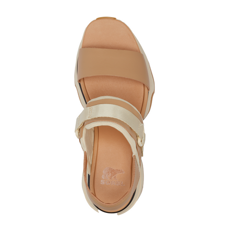 Sorel Kinetic Impact Slingback Heeled Sandal (Women) - Honest Beige/Honey White Sandals - Heel/Wedge - The Heel Shoe Fitters