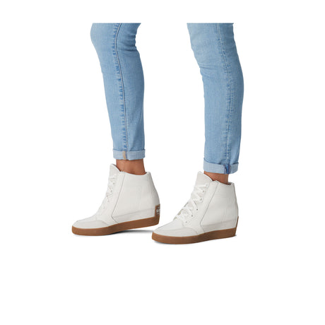 Sorel Out N About Lace Wedge Ankle Boot (Women) - Sea Salt/Gum Boots - Fashion - Wedge - The Heel Shoe Fitters