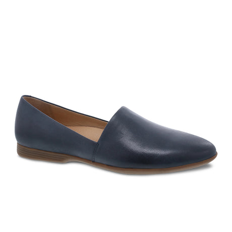 Dansko Larisa Slip On Loafer (Women) - Navy Milled Dress-Casual - Flats - The Heel Shoe Fitters