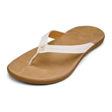 OluKai Honu Sandal (Women) - Bright White/Golden Sand Sandals - Thong - The Heel Shoe Fitters