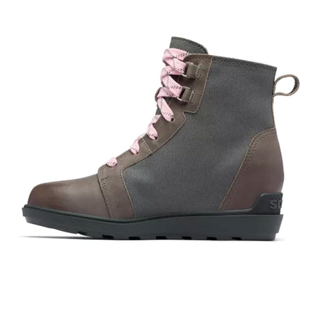 Sorel Evie II NW Lace Wedge Ankle Boot (Women) - Quarry/Grill Boots - Fashion - Wedge - The Heel Shoe Fitters