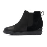 Sorel Evie II Chelsea Boot (Women) - Black/Sea Salt Boots - Casual - Low - The Heel Shoe Fitters