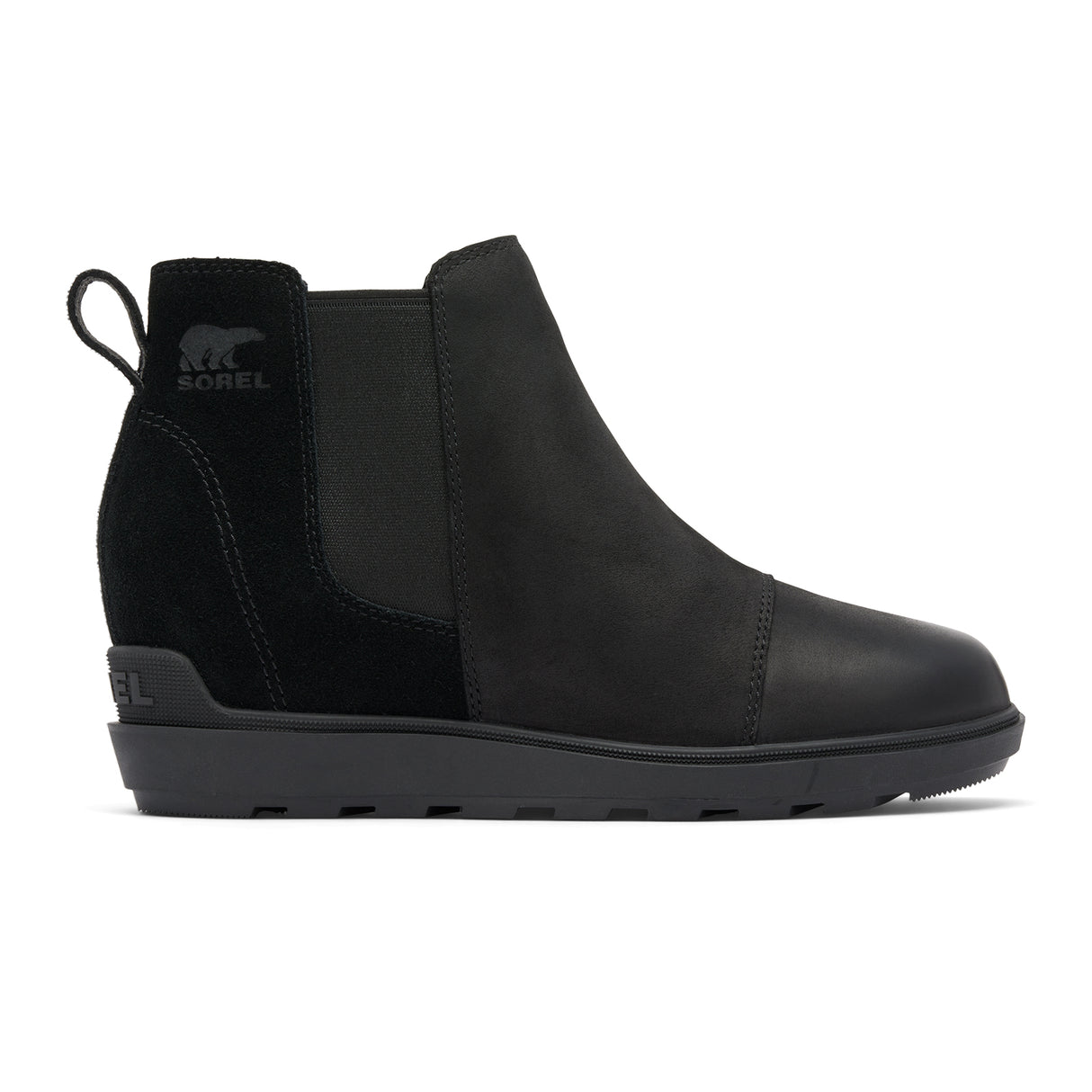 Sorel Evie II Chelsea Boot (Women) - Black/Sea Salt Boots - Casual - Low - The Heel Shoe Fitters