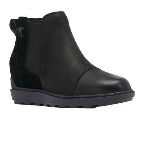 Sorel Evie II Chelsea Boot (Women) - Black/Sea Salt Boots - Casual - Low - The Heel Shoe Fitters