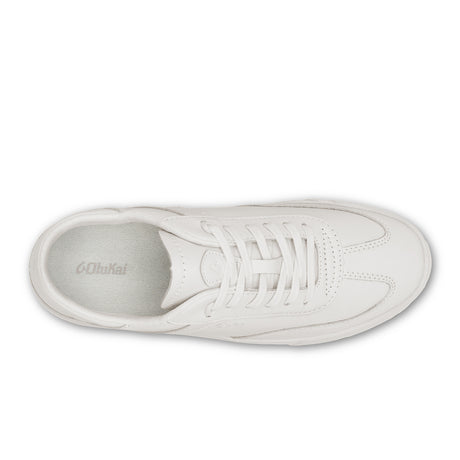 Olukai Pehuea Li 'lli Sneaker (Women) - Bright White Athletic - Casual - Lace Up - The Heel Shoe Fitters