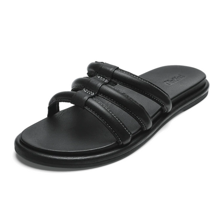 Olukai Tiare Slide Sandal (Women) - Black Sandal - Slide - The Heel Shoe Fitters