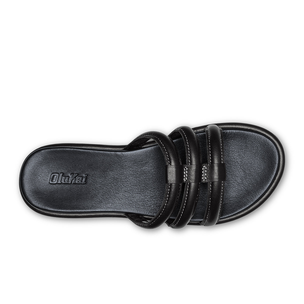 Olukai Tiare Slide Sandal (Women) - Black Sandal - Slide - The Heel Shoe Fitters