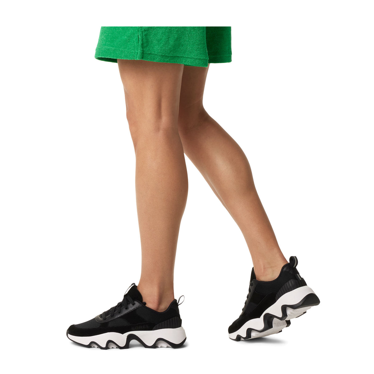 Sorel Kinetic Impact II Wonder Lace Sneaker (Women) - Black/Sea Salt Athletic - Casual - Lace Up - The Heel Shoe Fitters