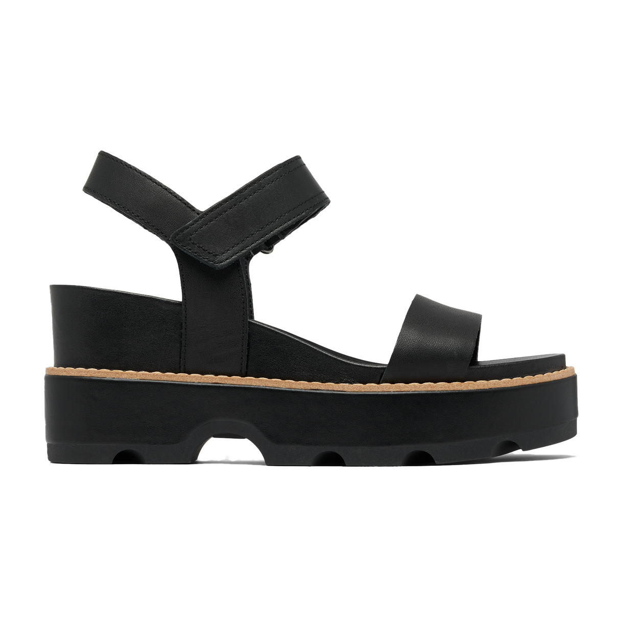 Sorel black wedges sales