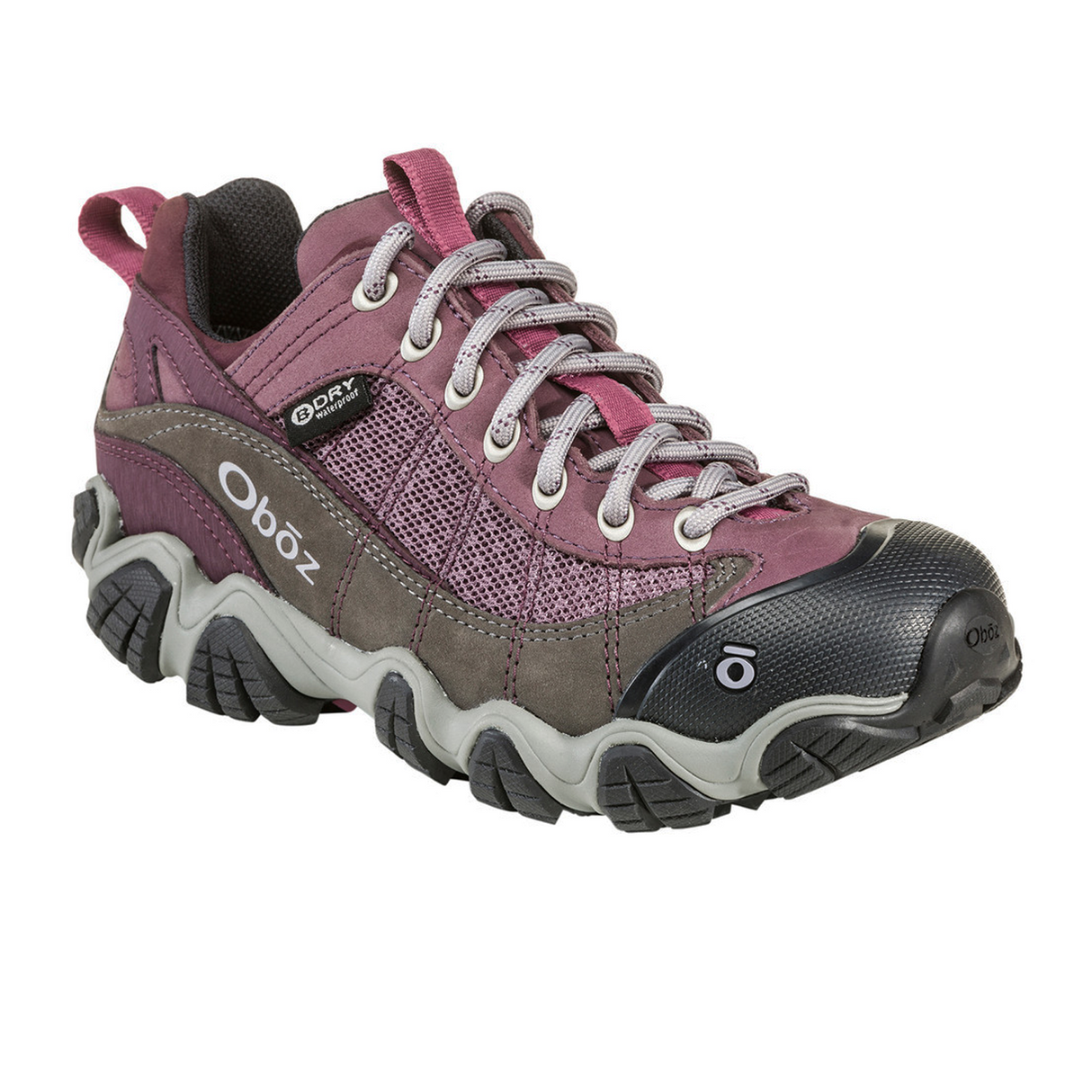 Oboz Firebrand II Low B-DRY Hiking Shoe (Women) - Lilac Hiking - Low - The Heel Shoe Fitters