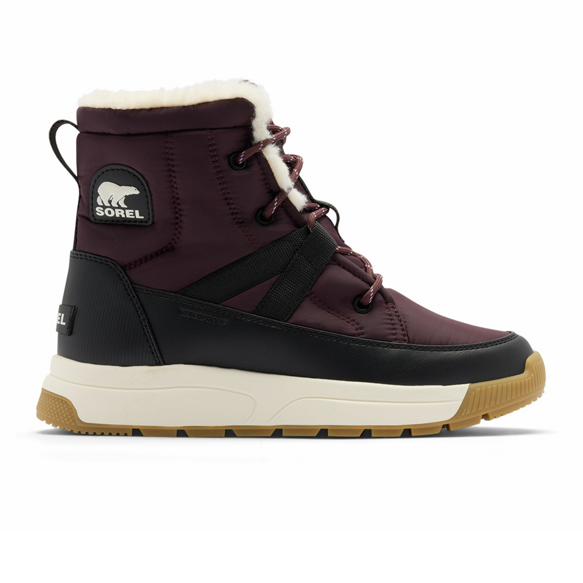 Sorel Whitney III Mid Waterproof Boot (Women) - Red Lodge/Black
