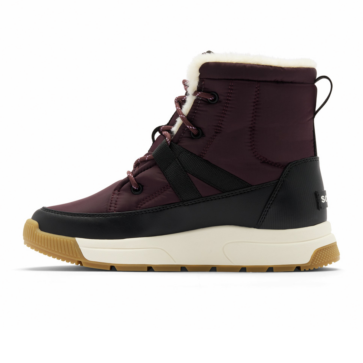 Sorel Whitney III Mid Waterproof Boot (Women) - Red Lodge/Black