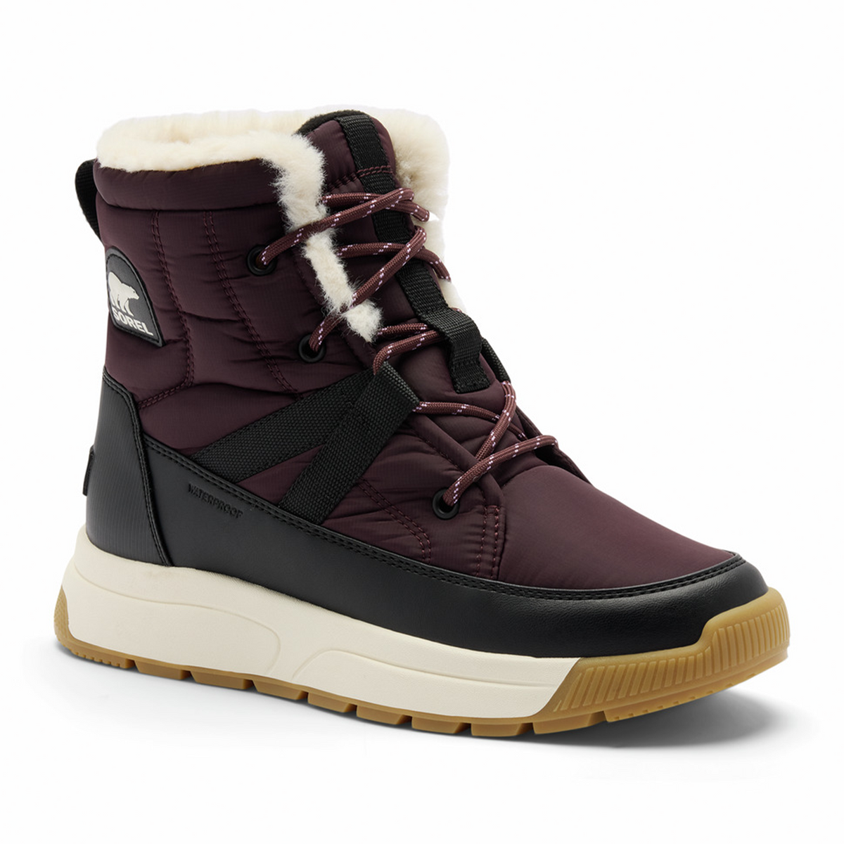 Sorel Whitney III Mid Waterproof Boot (Women) - Red Lodge/Black