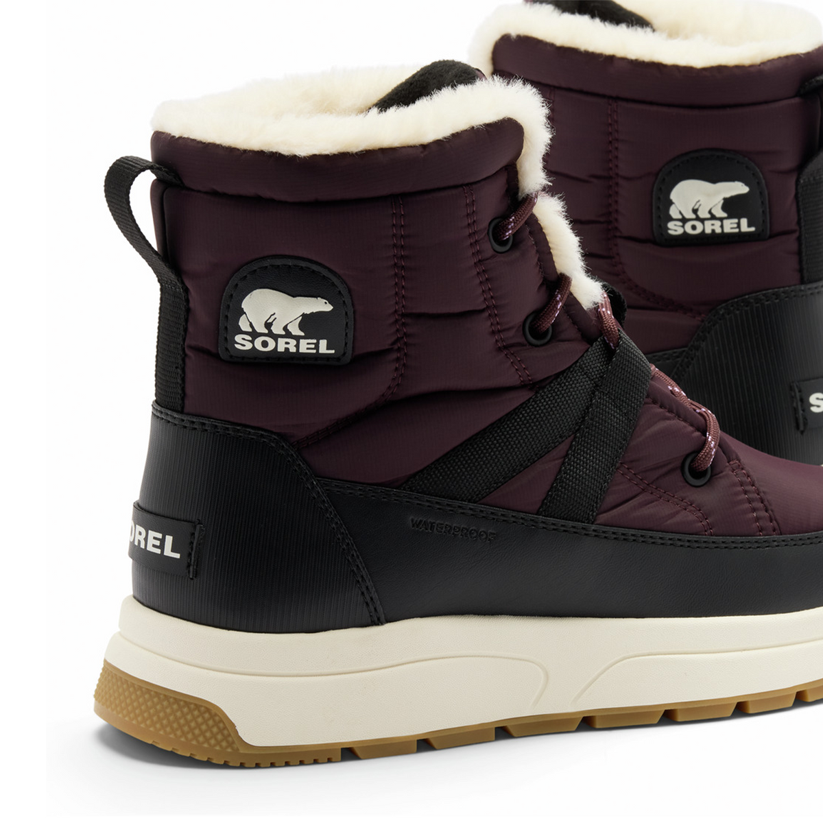 Sorel Whitney III Mid Waterproof Boot (Women) - Red Lodge/Black