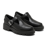 Sorel Revel Ave Mary Jane (Women) - Black/Black Dress-Casual - Flat - The Heel Shoe Fitters