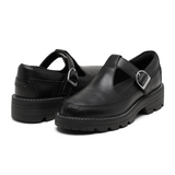Sorel Revel Ave Mary Jane (Women) - Black/Black Dress-Casual - Flat - The Heel Shoe Fitters