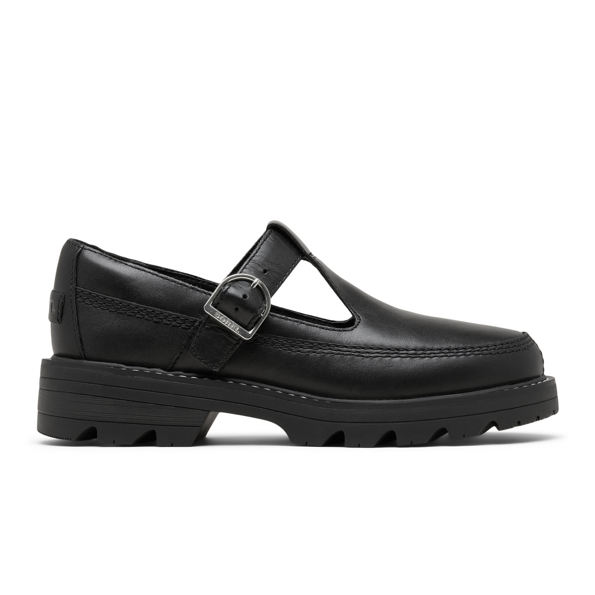 Sorel Revel Ave Mary Jane (Women) - Black/Black Dress-Casual - Flat - The Heel Shoe Fitters
