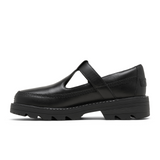 Sorel Revel Ave Mary Jane (Women) - Black/Black Dress-Casual - Flat - The Heel Shoe Fitters