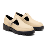 Sorel Revel Ave Mary Jane (Women) - Bleached Ceramic/Black Dress-Casual - Flat - The Heel Shoe Fitters