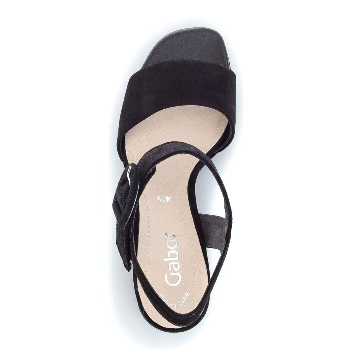 Gabor 21710-17 Ankle Strap Sandal (Women) - Black Sandals - Heel/Wedge - The Heel Shoe Fitters