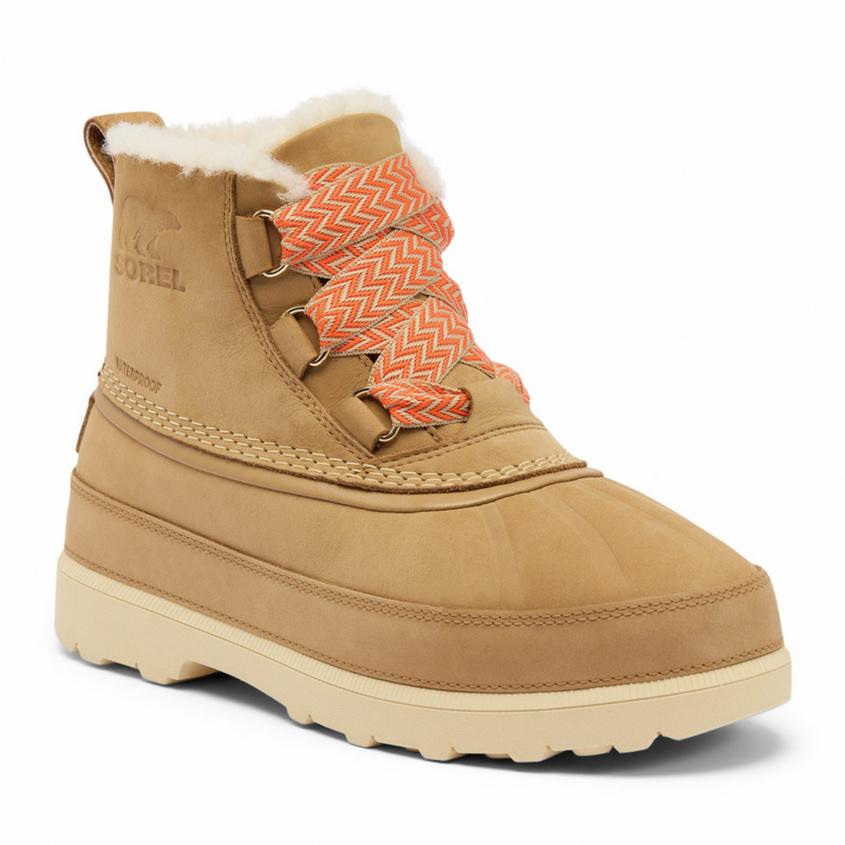 Sorel Ambler Fireside Chukka Waterproof Boot (Women) - Caribou Buff/Caribou Beige