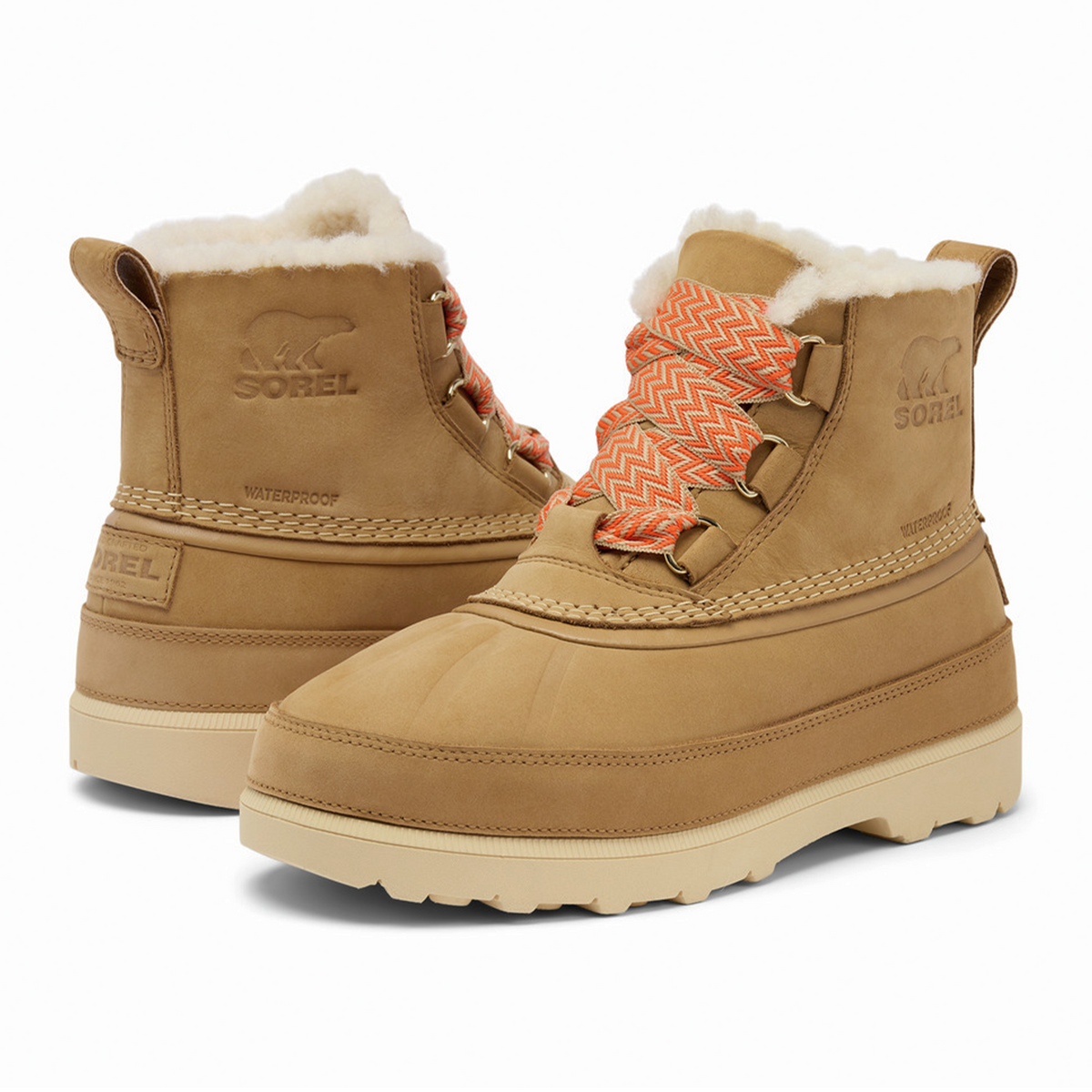 Sorel Ambler Fireside Chukka Waterproof Boot (Women) - Caribou Buff/Caribou Beige