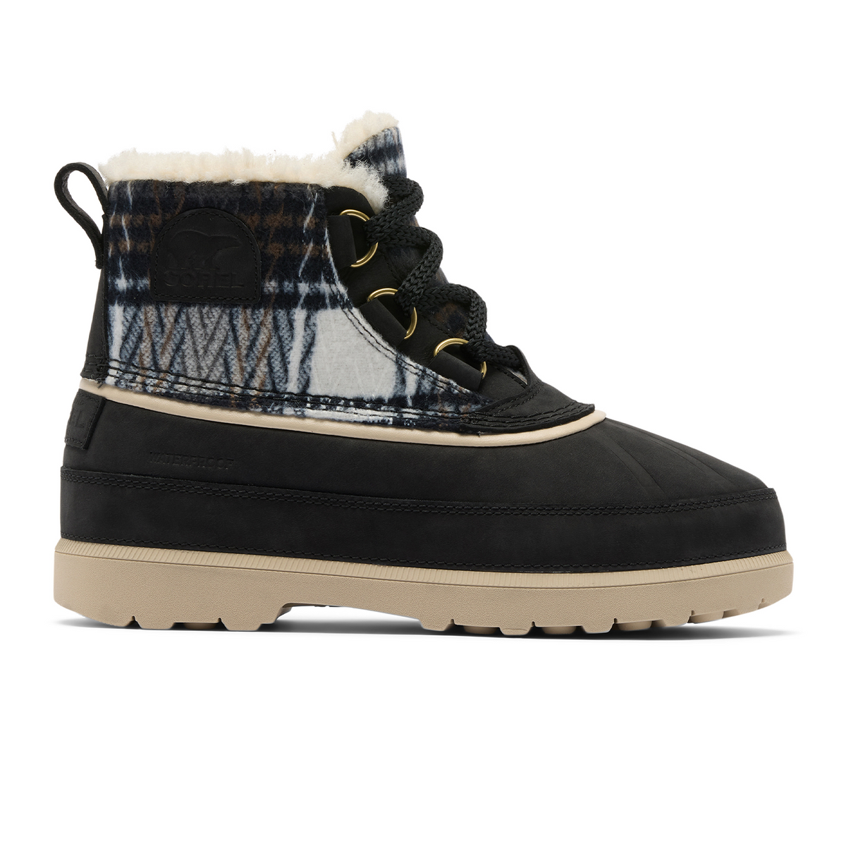 Sorel Ambler Fireside Chukka Waterproof Boot (Women) - Black/Ancient Fossil SE