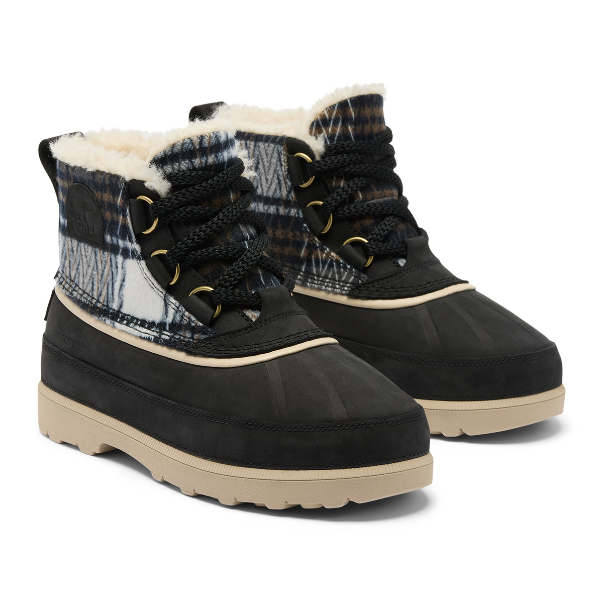 Sorel Ambler Fireside Chukka Waterproof Boot (Women) - Black/Ancient Fossil SE