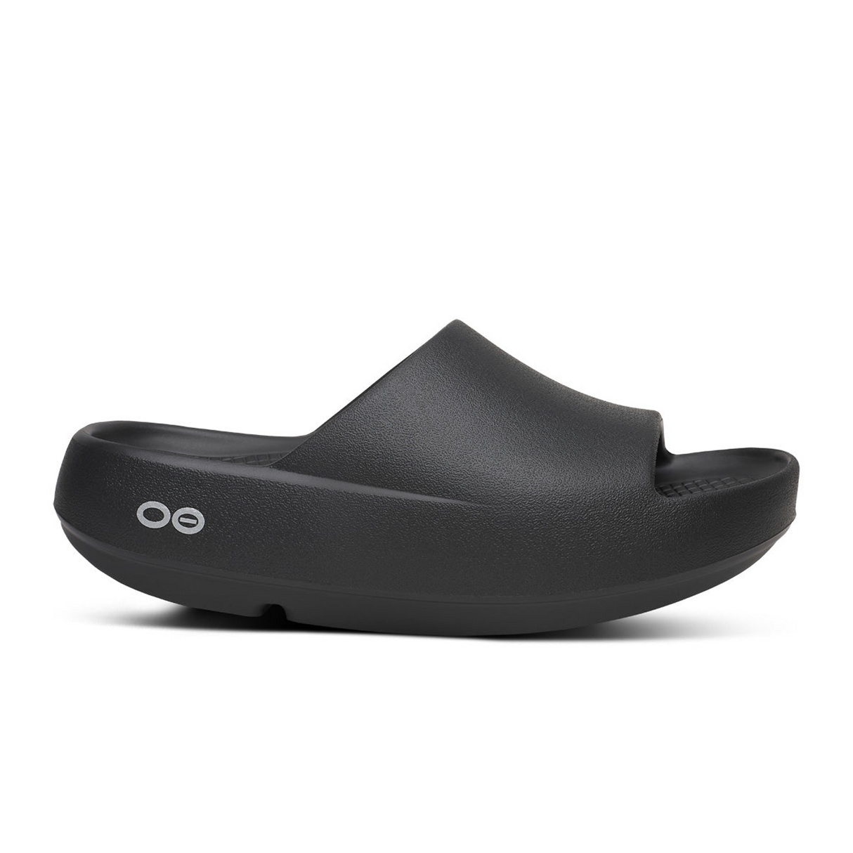 Oofos OOahh+ Slide Sandal (Unisex) - Black