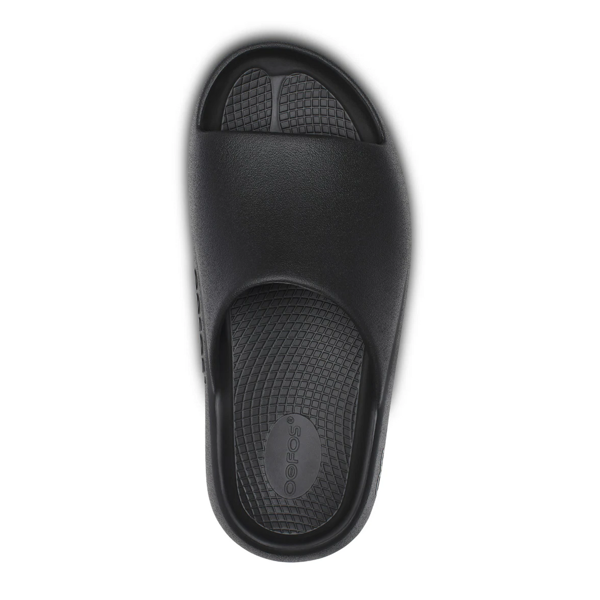 Oofos OOahh+ Slide Sandal (Unisex) - Black