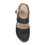 Dansko Lucia Heeled Sandal (Women) - Black Oiled Pull Up Sandal - Heel/Wedge - The Heel Shoe Fitters
