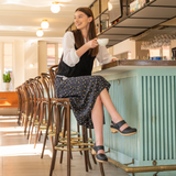 Dansko Lucia Heeled Sandal (Women) - Black Oiled Pull Up Sandal - Heel/Wedge - The Heel Shoe Fitters