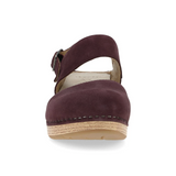 Dansko Lucia Heeled Sandal (Women) - Fig Milled Nubuck Sandal - Heel/Wedge - The Heel Shoe Fitters
