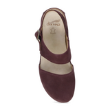 Dansko Lucia Heeled Sandal (Women) - Fig Milled Nubuck Sandal - Heel/Wedge - The Heel Shoe Fitters