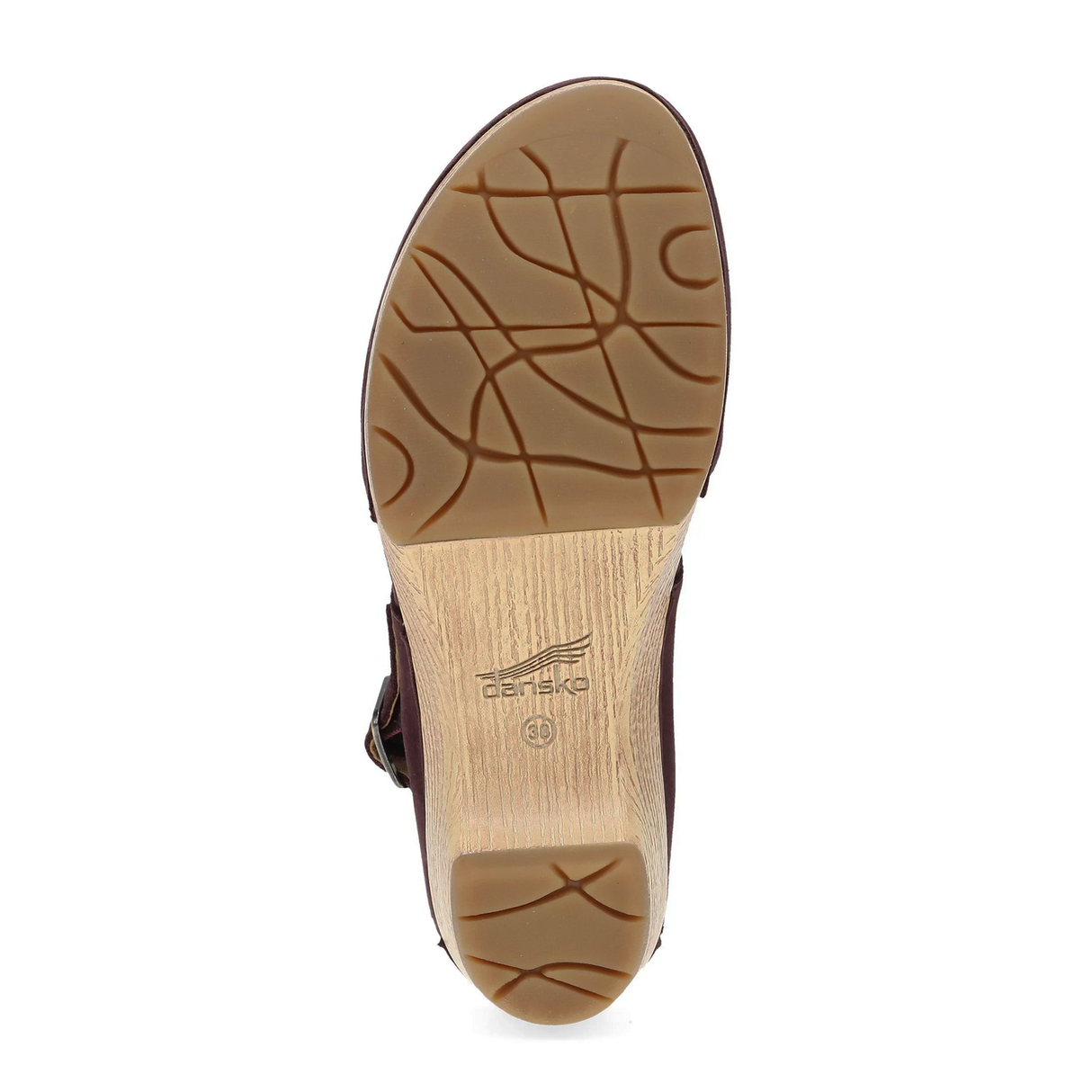 Dansko Lucia Heeled Sandal (Women) - Fig Milled Nubuck Sandal - Heel/Wedge - The Heel Shoe Fitters