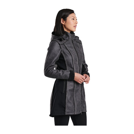 Kuhl Dani Sherpa Trench Coat (Women) - Raven Apparel - Jacket - Winter - The Heel Shoe Fitters