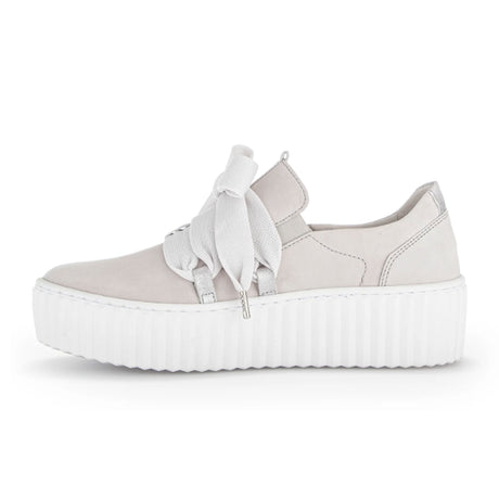 Gabor 23202-19 Platform Bow Sneaker (Women) - Grey Dress-Casual - Sneakers - The Heel Shoe Fitters